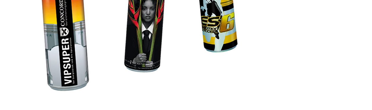 SportgetrÃ¤nke und Energydrinks in Dosen mit Ihrem eigenen Etikett