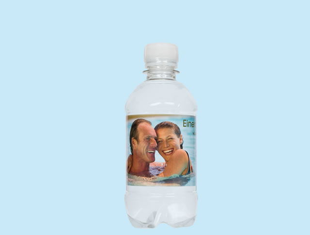 Wasserflasche mit Logo 33cl. Schraubverschluß 5