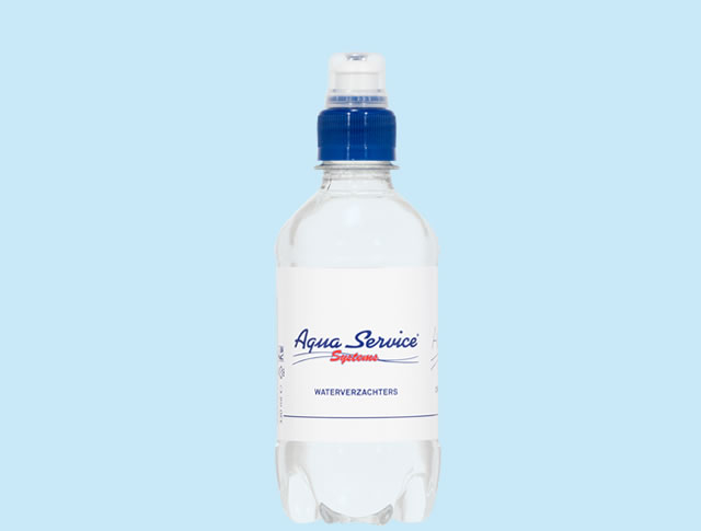 Wasserflasche mit Logo 33cl. Sportverschluß 2