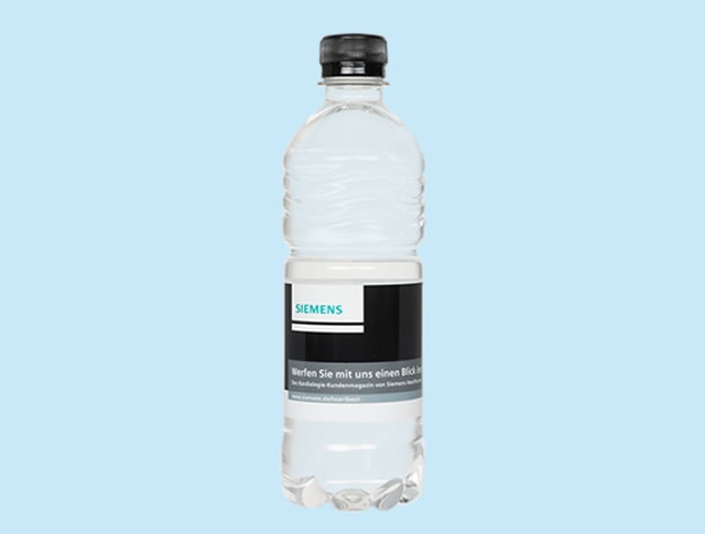 Wasserflasche mit Logo 50 cl. Schraubverschluß 1