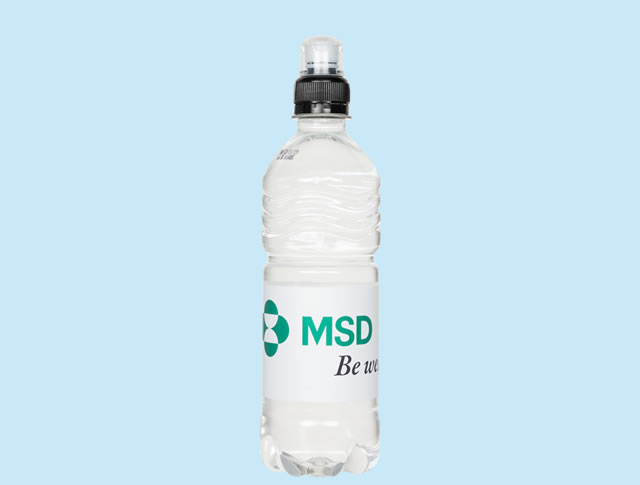 Wasserflasche mit logo 50 cl. Sportverschluß 1