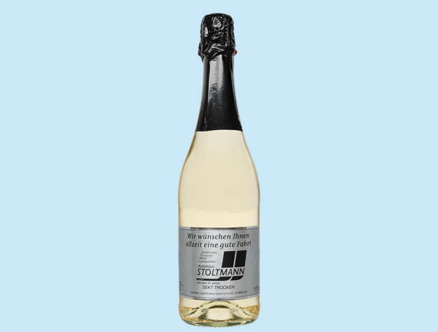 Cuvée Weiss - Alkoholfreie Wein mit Eigenausstattung 75 cl. 1