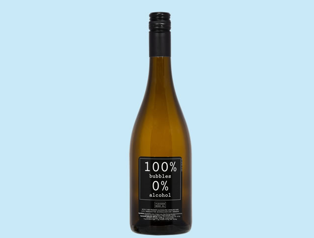 Secco Vino Frizzante alkoholfreie Perlwein mit Eigenausstattung, 75 cl.